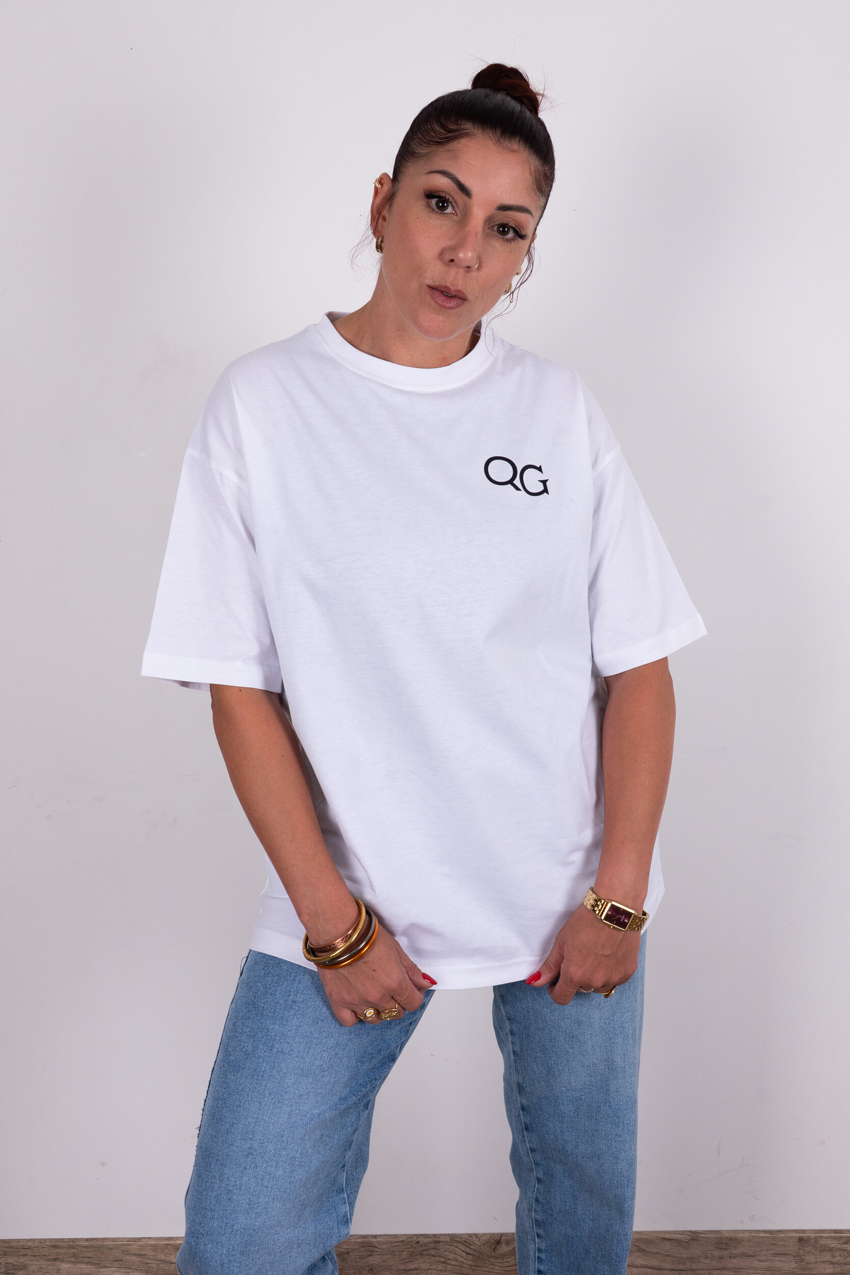 QG TEE SHIRT BRAND BLANC (5)