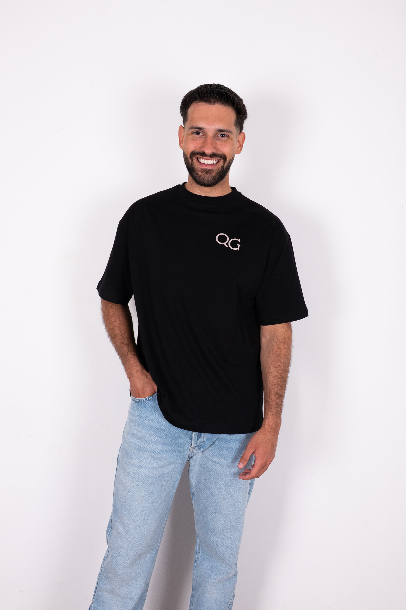 QG TEE SHIRT BRAND NOIR (2)