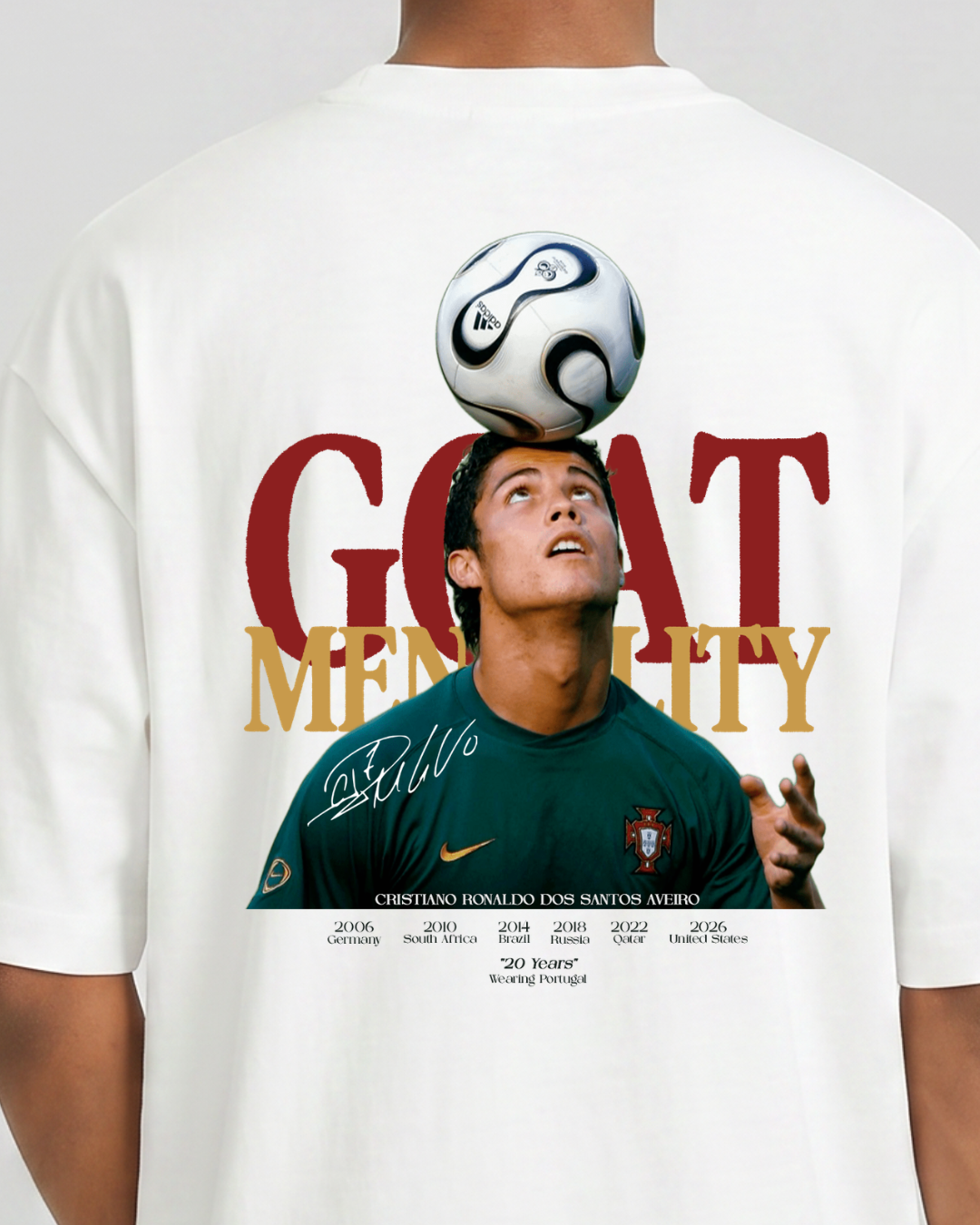 QG Tee Shirt QG CR7 Blanc Collection QG Legend (2)