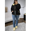 Veste Teddy Douceur Italienne Noir Jaune