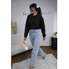 Sweat léger Noir oversize Italien confort street chic