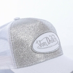 Casquette Pailletée Snapback von Dutch - Blanche  (3)