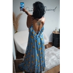 Robe Longue Rayée Citrons – Taille Unique (1)