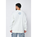 Pull Fleurs Blanc Oversize – Confort & Style (4)