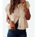 Gilet sans manches Milano Beige (2)