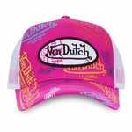 Casquette Trucker All Over Fushia Von Dutch (2)