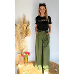 Pantalon magique femme Kaki avec poches