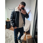 Veste biker col mouton (2)