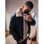 Veste biker col mouton (3)