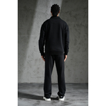 Ensemble Noir sweat col zippé minimal (5)