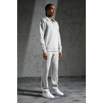 Ensemble Gris sweat col zippé minimal (2)