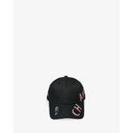 Casquette CHABRAND Noir Rose logo latéral contrasté (3)