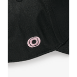 Casquette CHABRAND Noir Rose logo latéral contrasté (1)