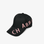 Casquette CHABRAND Noir Rose logo latéral contrasté (2)