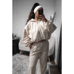 Veste Beige zip oversize street (1)