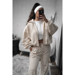 Veste Beige zip oversize street (2)