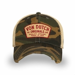 Von Dutch casquette trucker MAC kaki camouflage effet usé (2)