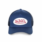 Von Dutch casquette trucker MARIN bleue effet usé (2)
