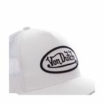 Casquette Von Dutch COLORS blanche trucker patch logo brodé (3)