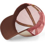 Casquette Von Dutch SURF09 Paradise Trucker beige marron (3)