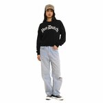 Sweat Von Dutch noir logo strass silver (1)