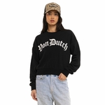 Sweat Von Dutch noir logo strass silver (3)