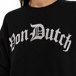 Sweat Von Dutch noir logo strass silver (2)