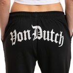 Jogging EVA Von Dutch noir logo strass silver dos (3)