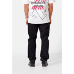 Jeans noir Sixth June monogram (5)