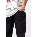 Jeans noir Sixth June monogram (1)