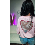 T-shirt Oversize Rose Cœur Dentelle Dos Transparent Femme (2)