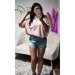 T-shirt Oversize Rose Cœur Dentelle Dos Transparent FemmeT-shirt Oversize Rose Cœur Dentelle Dos Transparent Femme (2)
