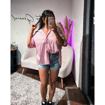 Chemise Oversize Rose Cœur Dos Nu (1)