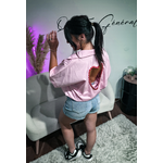 Chemise Oversize Rose Cœur Dos Nu (1)