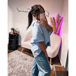 Chemise Oversize Bleu Cœur Dos Nu (2)