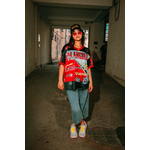 Tee-shirt Racing Vintage Rouge Oversize Femme (5)