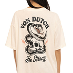 Von Dutch Snake Tee-shirt Écru (1)
