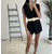 Combi Short ROMA Noir – Élégance & Légèreté