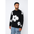 Pull Fleurs Noir Oversize – Confort & Style (2)