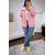 Veste Teddy Douceur Italienne Rose Jaune