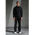 Ensemble Noir sweat col zippé minimal (2)