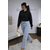 Sweat léger Noir oversize Italien confort street chic