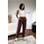 Pantalon Marron MILANO STRIPES