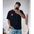 Tee-shirt Noir cœur brodé homme (2)