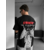Tee-shirt Oversize Noir Homme Imprimé Angel Streetwear  (3)