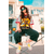 Tee-shirt Leopard 23 Jaune Oversize Femme (2)