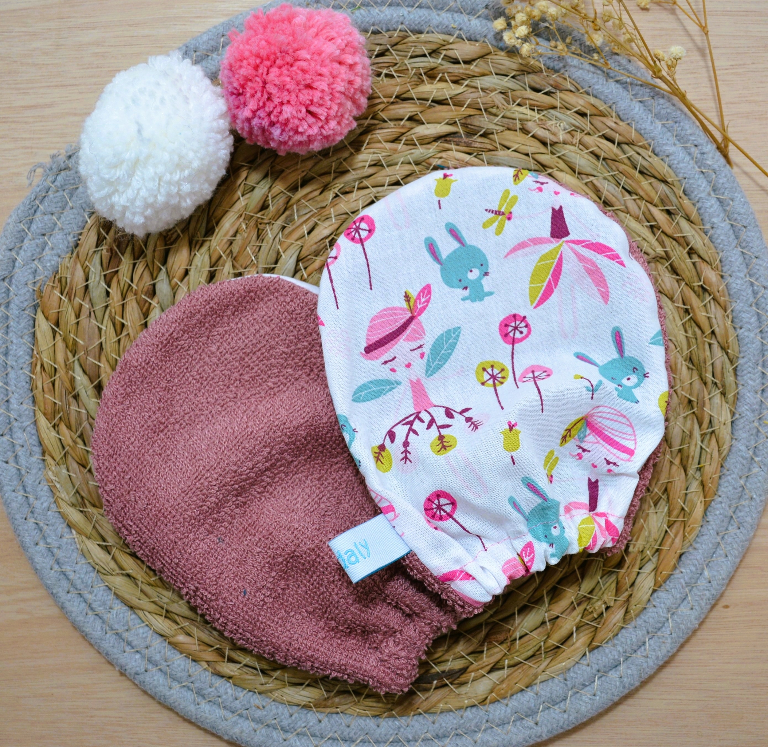 Gant de toilette enfant fée