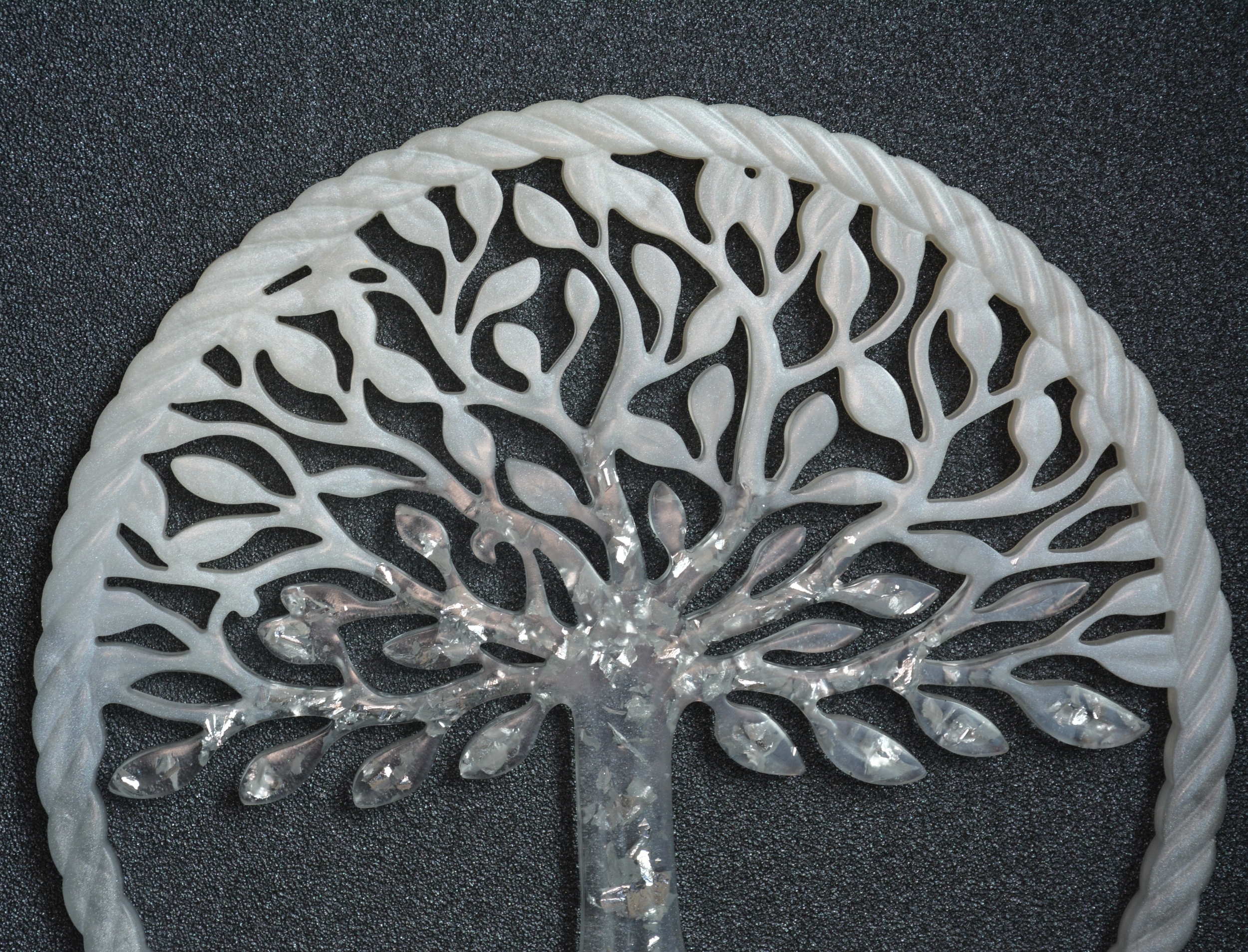 arbre de vie blanc et argent 1