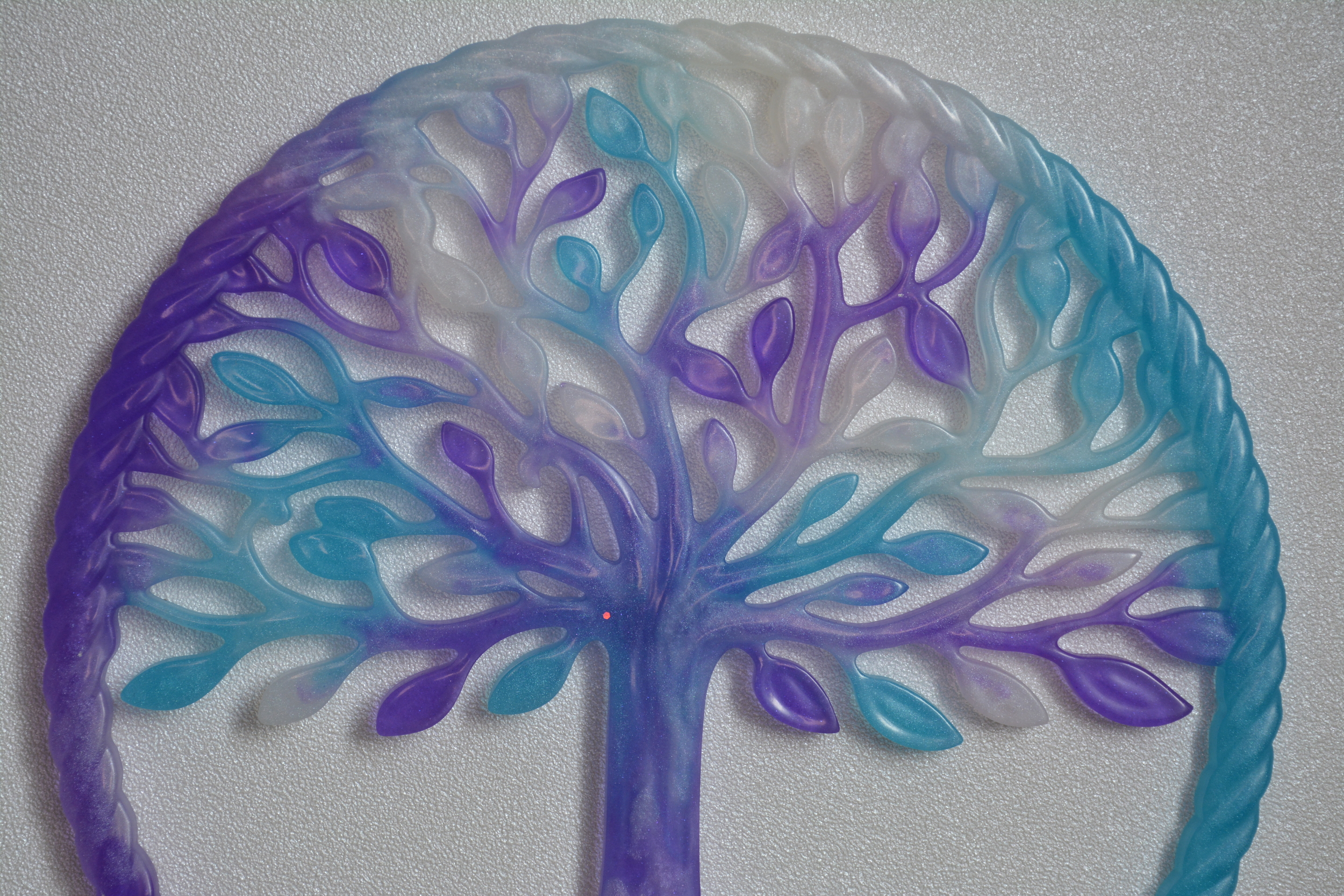 arbre de vie violet, bleu et blanc 1