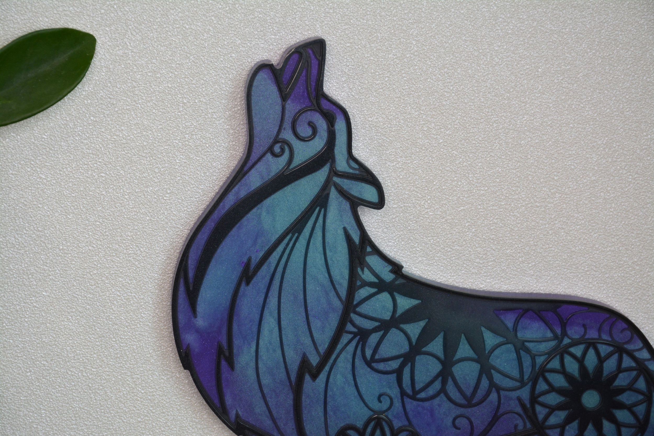 Loup bleu et violet